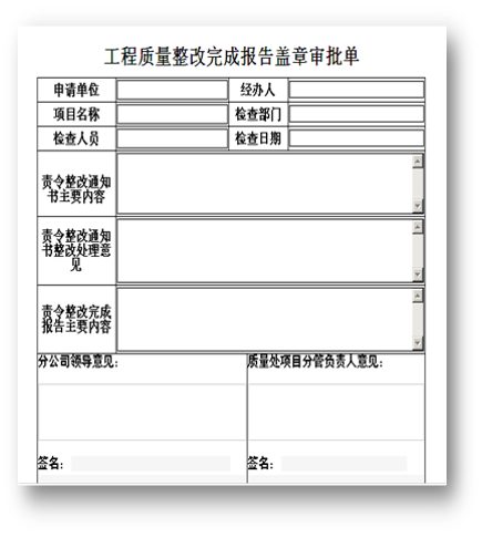 工程施工管理—OA工程質(zhì)量整改報告